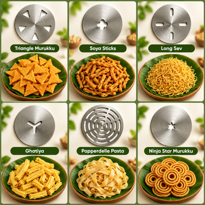 HouseNest 12-Mould Electric Idiyappam, Noolappam, Murukku, Noodles & Pasta Maker