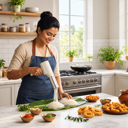 HouseNest 12-Mould Electric Idiyappam, Noolappam, Murukku, Noodles & Pasta Maker